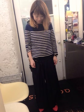 「赤い靴」｜mayuさん（レディース・153cm）の冬コーディネート