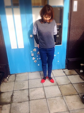 「AG（エージー）のアイテム（パンツ）」を使った、mayuさん（レディース・153cm）の冬コーディネート