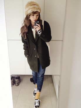 「しまむらコーデ」｜MATOさん（レディース・156cm）の冬コーディネート