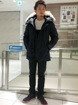 「SHIPS JET BLUE（シップスジェットブルー）のアイテム（ブルー系）」を使った、谷本さん（メンズ・174cm）の秋コーディネート