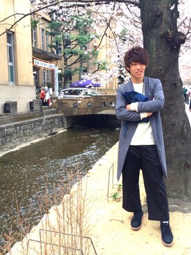 けしさん（メンズ・170cm）の春コーディネート