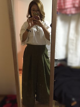 「ANOTHER BRANCH（アナザーブランチ）のアイテム（パンツ）」を使った、yuckoさん（レディース・153cm）の秋コーディネート