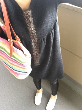 「LUCA/LADY LUCK LUCA（ルカ/レディラックルカ）のアイテム（ワンピース/ドレス）」を使った、かずみさん（レディース・170cm）の春コーディネート