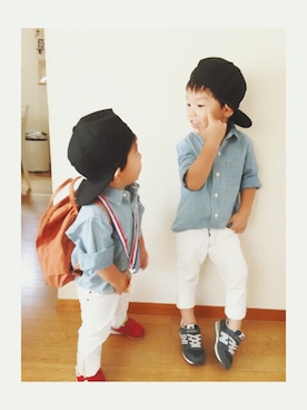 waxxmamさん（キッズ・100cm）の秋コーディネート