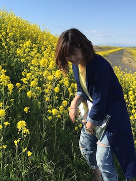 「ENVYM（アンビー）のアイテム（チェスターコート）」を使った、Shiho.saitoさん（レディース・168cm）の秋コーディネート