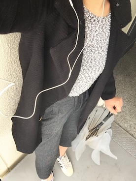 「アイテム（ステンカラーコート）」を使った、Shiho.saitoさん（レディース・168cm・10代）の秋コーディネート