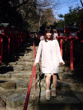 「31 Sons de mode（トランテアン　ソン　ドゥ　モード）のアイテム（その他アウター）」を使った、MARie♢*さん（レディース・161cm）の冬コーディネート