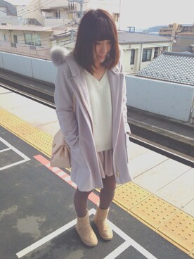 「31 Sons de mode（トランテアン　ソン　ドゥ　モード）のアイテム（その他アウター）」を使った、MARie♢*さん（レディース・161cm）の冬コーディネート