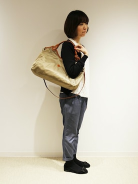 本社スタッフさん（レディース・159cm）の冬コーディネート