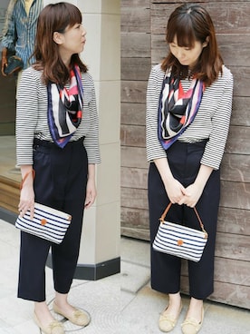 「Felisi（フェリージ）のアイテム」を使った、本社スタッフさん（レディース・159cm）の春コーディネート