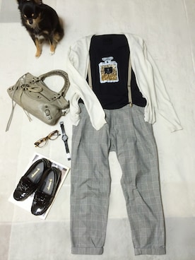 「CHUCK.CHAQET.CHIKIT（チャックチャケットチキット）のアイテム」を使った、そらさん（レディース・153cm）の秋コーディネート
