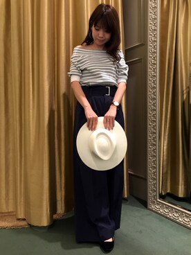 望月さん（レディース・158cm）の春コーディネート