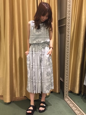 「abahouse」｜「アイテム（ワンピース/ドレス）」を使った、望月さん（レディース・158cm）の夏コーディネート