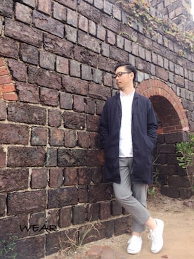 「アイテム（ステンカラーコート）」を使った、s.namitaさん（メンズ・172cm・30代）の秋コーディネート
