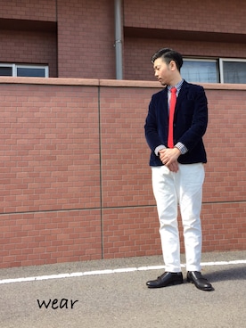 「nico（ニコ）のアイテム（パンツ）」を使った、s.namitaさん（メンズ・172cm）の春コーディネート