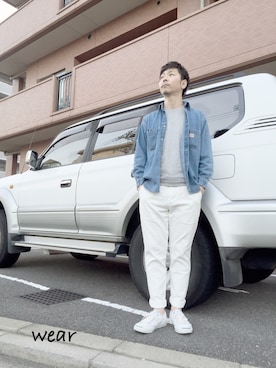 「nico（ニコ）のアイテム（パンツ）」を使った、s.namitaさん（メンズ・172cm）の春コーディネート