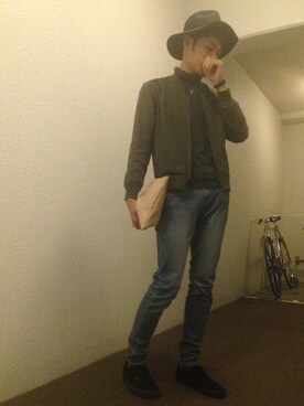 「LOWRYS FARM（ローリーズファーム）のアイテム（その他アウター）」を使った、Mさん（メンズ・178cm）の春コーディネート