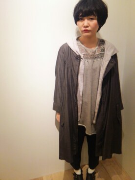 「アイテム（その他トップス）」を使った、Asaki Toguchiさん（レディース・155cm・20代）の春コーディネート