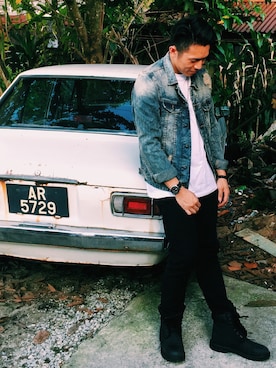 「streetsnap」｜「アイテム（デニムジャケット）」を使った、dylanationさん（メンズ・170cm）の夏コーディネート