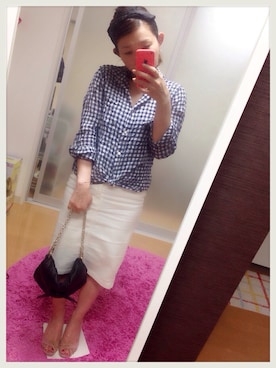 「MERCURYDUO（マーキュリーデュオ）のアイテム（ヘアアクセサリー）」を使った、13さん（レディース・148cm）の夏コーディネート