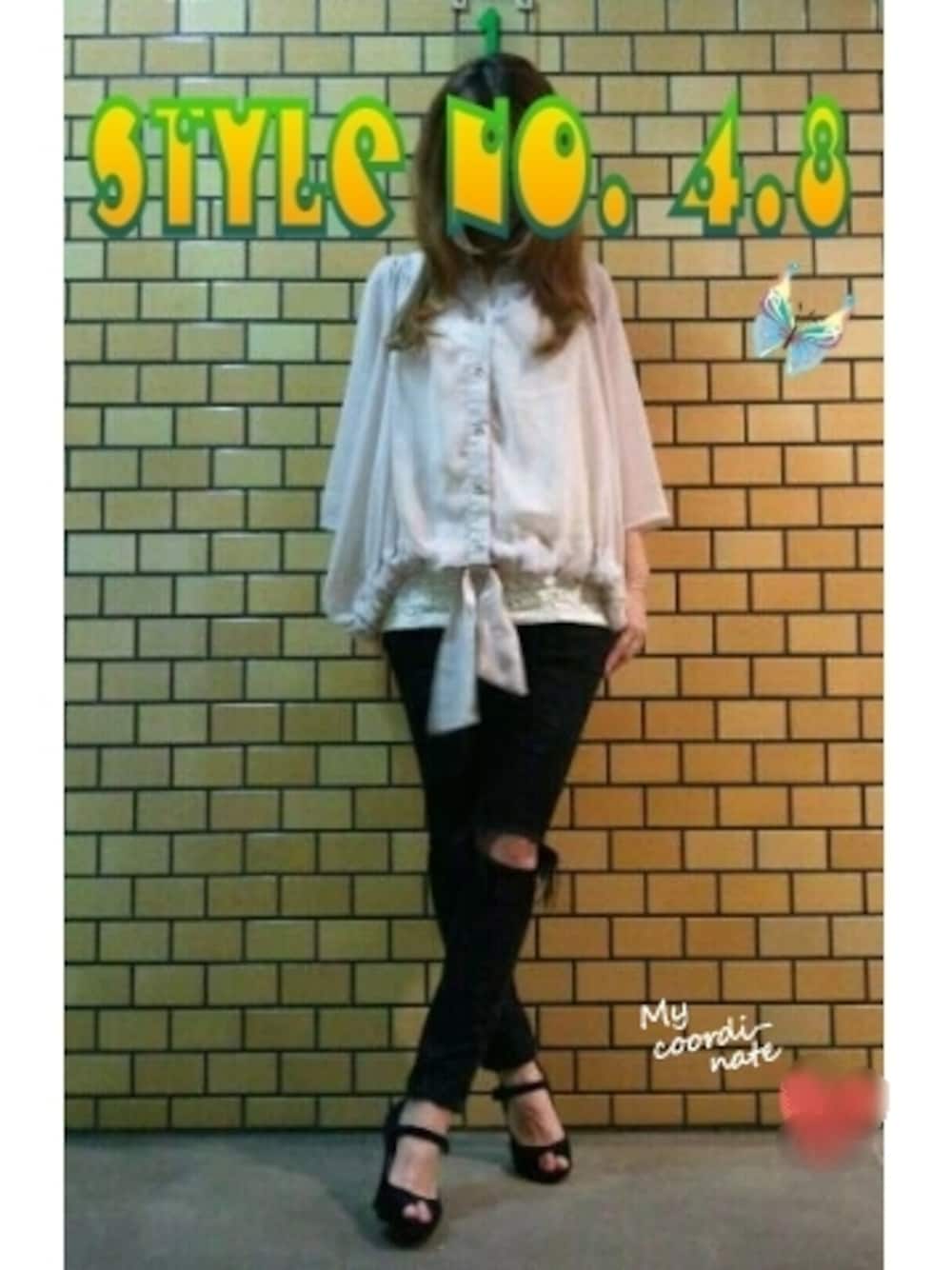 「MURUAのアイテム名不明（その他トップス）」を使った、♡meicai♡さんの春コーディネートの1枚目の写真