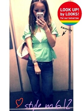 「MERCURYDUO（マーキュリーデュオ）のアイテム（その他トップス）」を使った、♡meicai♡さんの夏コーディネート