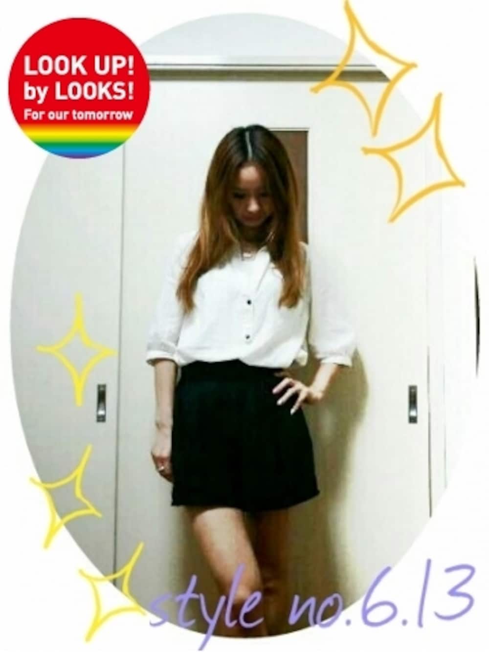 「mercuryLUXのアイテム名不明（その他トップス）」を使った、♡meicai♡さんの夏コーディネートの1枚目の写真