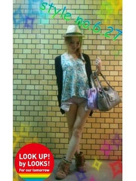 「Jeffrey Campbell（ジェフリーキャンベル）のアイテム（シューズ）」を使った、♡meicai♡さんの夏コーディネート