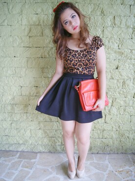 「アイテム（その他トップス、ブラウン系）」を使った、leon paolaさん（レディース・157cm）の冬コーディネート