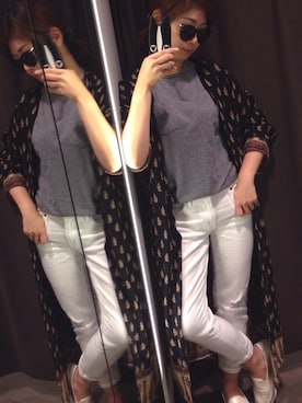 「ロングガウン」｜「アイテム（その他）」を使った、yukaさん（レディース・160cm）の春コーディネート