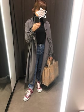 「converse」｜「アイテム（その他雑貨）」を使った、yukaさん（レディース・160cm）の秋コーディネート