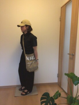 「シック」｜「アイテム（キャップ）」を使った、mauさん（レディース・159cm）の夏コーディネート