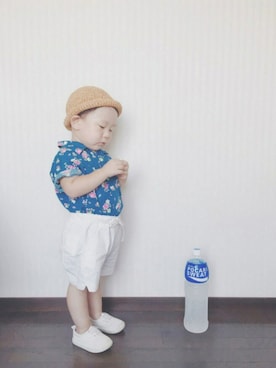 「ポールスミス」｜「アイテム（その他）」を使った、ちゃんりゅーさん（キッズ・90cm）の夏コーディネート