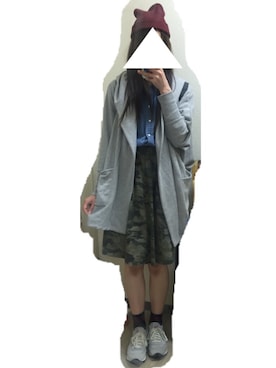 「archives（アルシーヴ）のアイテム（ニットキャップ/ビーニー）」を使った、mokoさん（レディース・163cm）の秋コーディネート