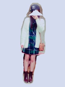 「AVAN LILY（アヴァンリリィ）のアイテム（シャツワンピース）」を使った、mokoさん（レディース・163cm）の秋コーディネート