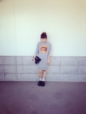「G.V.G.V.（ジーヴィージーヴィー）のアイテム（ワンピース/ドレス）」を使った、yuiさん（レディース・154cm）の秋コーディネート