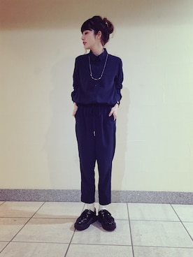 「GEORGE COX（ジョージコックス）のアイテム」を使った、yuiさん（レディース・154cm）の春コーディネート