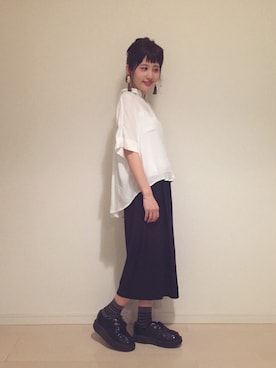 「GEORGE COX（ジョージコックス）のアイテム」を使った、yuiさん（レディース・154cm）の夏コーディネート