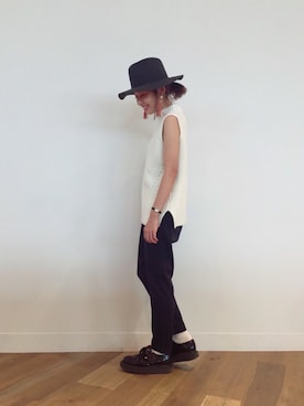 「GEORGE COX（ジョージコックス）のアイテム」を使った、yuiさん（レディース・154cm）の秋コーディネート