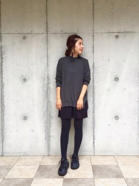 「ハラチ」｜「アイテム（アクセサリー）」を使った、yuiさん（レディース・154cm）の秋コーディネート