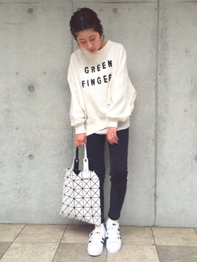 「EDITION（エディション）のACNE STUDIOS SKIN 5 USED スキニーパンツ（デニムパンツ）」を使った、yuiさん（レディース・154cm）の冬コーディネート