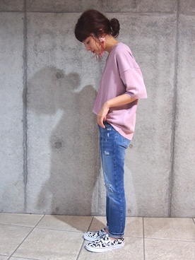 「ELEY KISHIMOTO(イーリーキシモト)のアイテム」を使った、yuiさん(レディース・154cm)の夏コーディネート