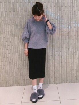 「ネコ」｜「アイテム（腕時計）」を使った、yuiさん（レディース・154cm）の秋コーディネート