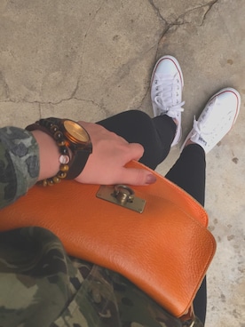 「Jayro（ジャイロ）のアイテム（バッグ）」を使った、☺︎❤︎さん（レディース・158cm）の秋コーディネート