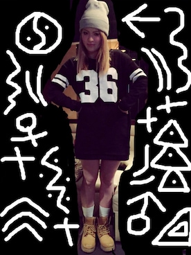 「Keith Haring（キース・ヘリング）のアイテム（レッグウェア）」を使った、Ericaさん（レディース・167cm）の春コーディネート