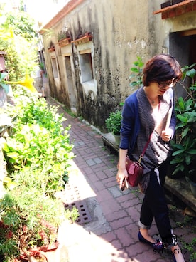 「Gozo（ゴソ）のアイテム（トップス）」を使った、Shandyさん（レディース・163cm）の春コーディネート