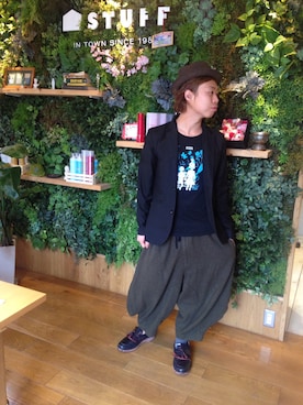 COMME des GARCONSのテーラードジャケットを使った人気ファッション