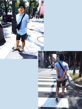 「MATIX（マティックス）のアイテム」を使った、KEIさん（メンズ・165cm）の夏コーディネート