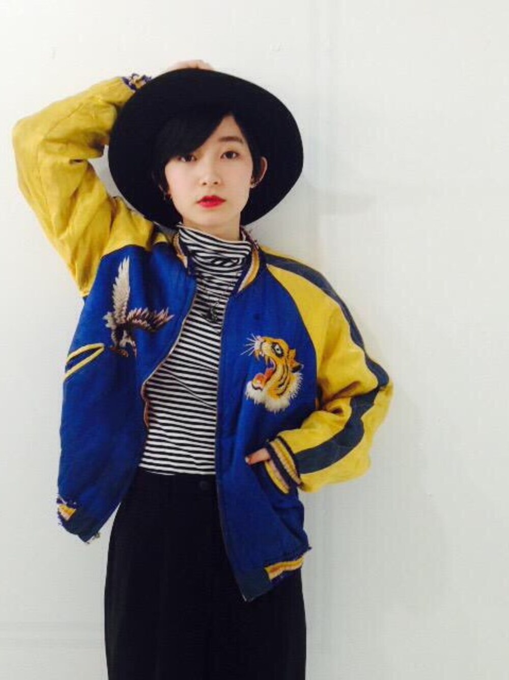 「KAKA☆VAKA、used、used mix、UNIQLO、古着、古着MIX」｜「UNIQLOのアイテム（その他トップス、ホワイト系）」を使った、NAOさん（レディース・161cm）の春コーディネートの1枚目の写真