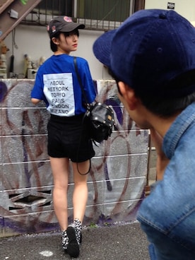 「NOHANT（ノアン）のアイテム」を使った、NAOさん（レディース・161cm）の夏コーディネート